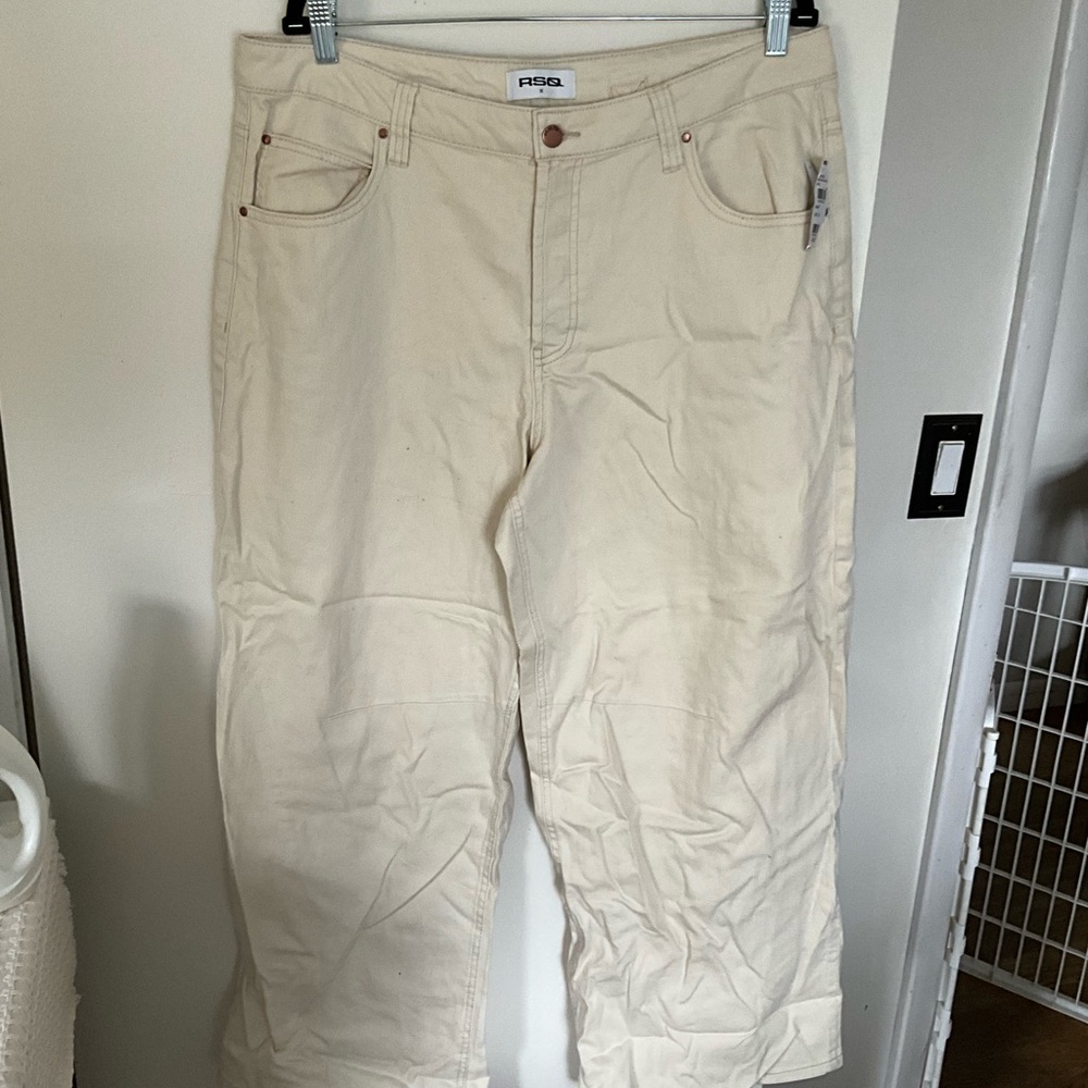 Tilly's Cream Baggy Pants